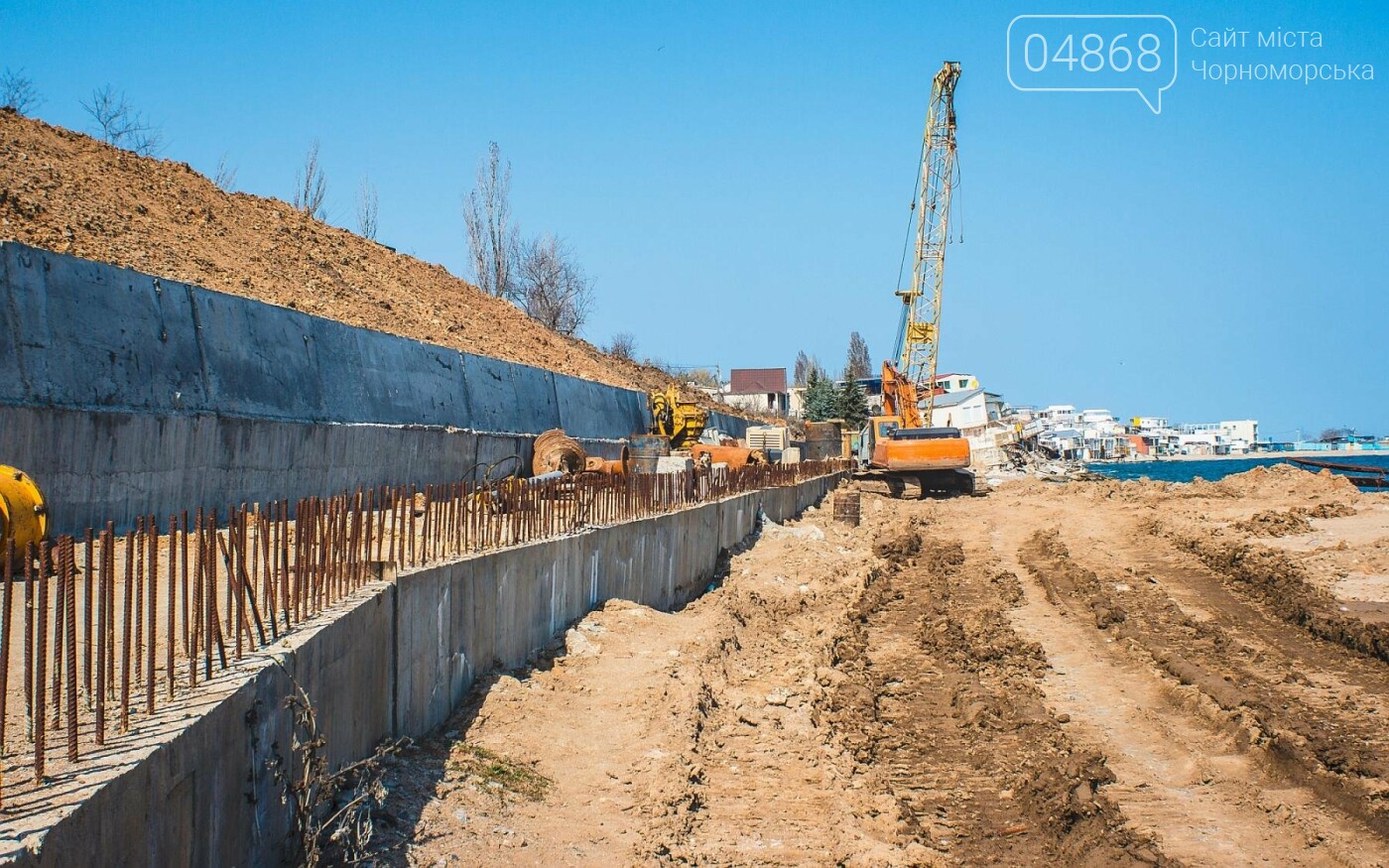 Работы по берегоукреплению в Черноморске продолжаются, фото-4 Работы по берегоукреплению в Черноморске продолжаются, фото-4