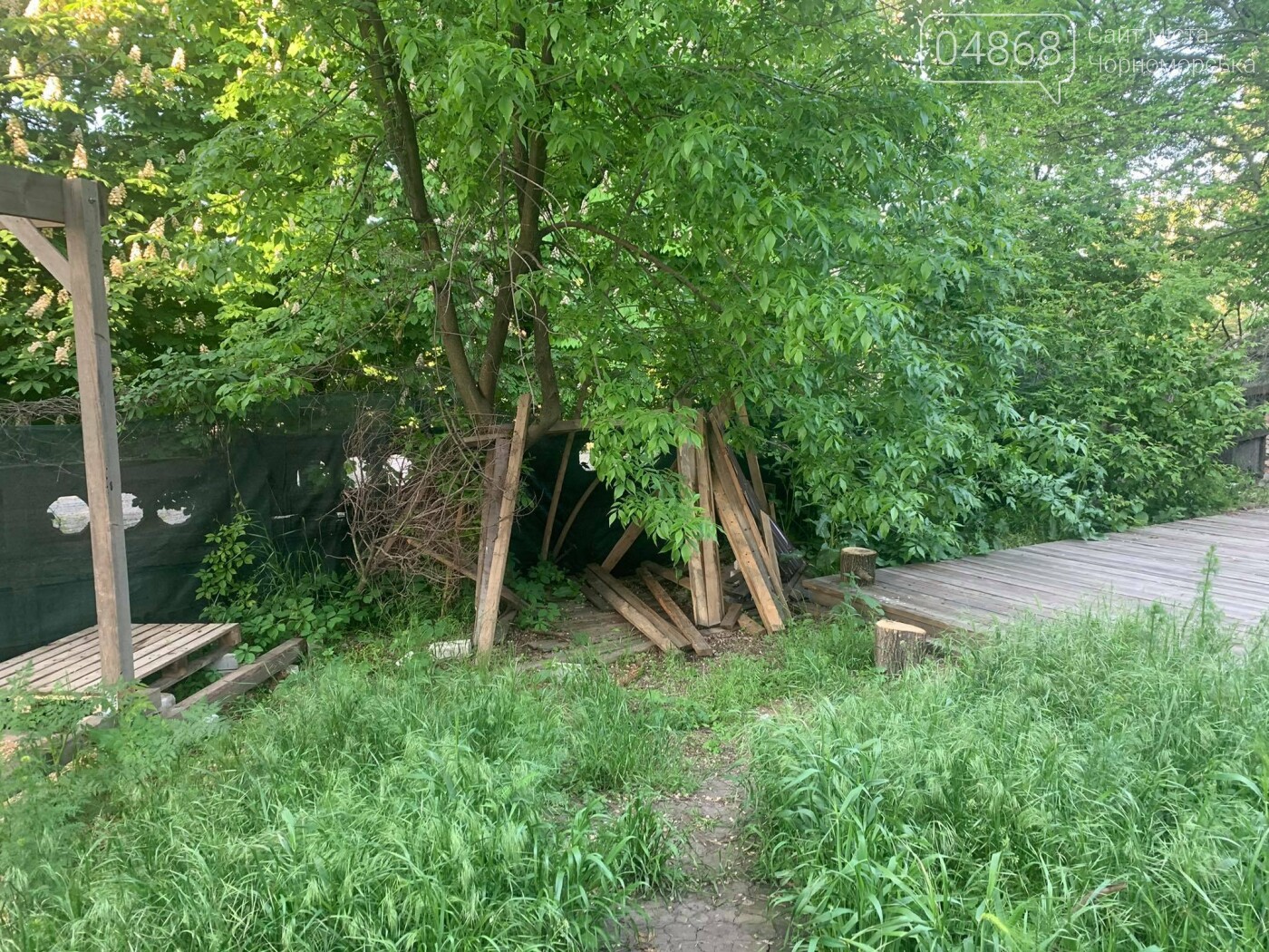 Как раньше: в Черноморске дети из досок сделали себе «халабуду», фото-3