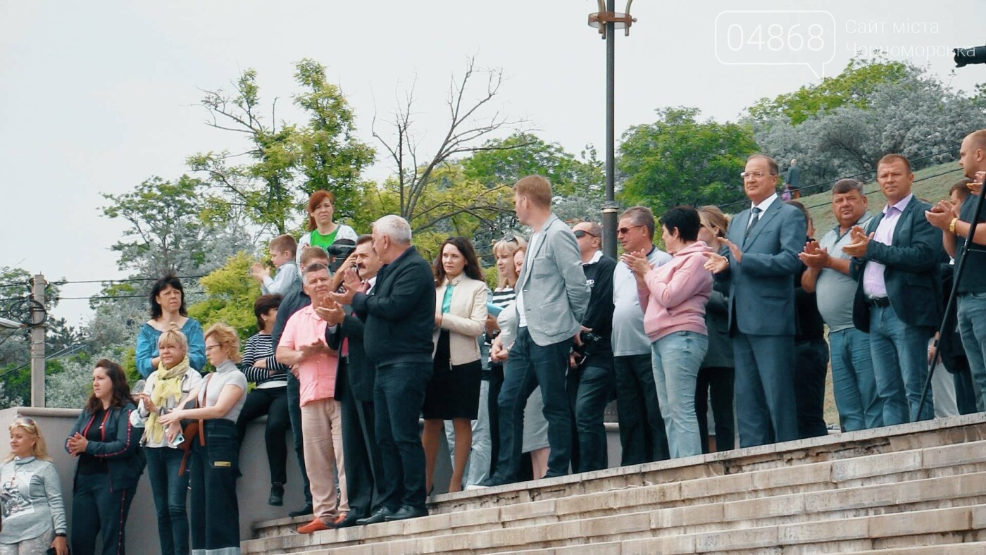 В Черноморске состоялась торжественная церемония поднятия Голубого флага, фото-6