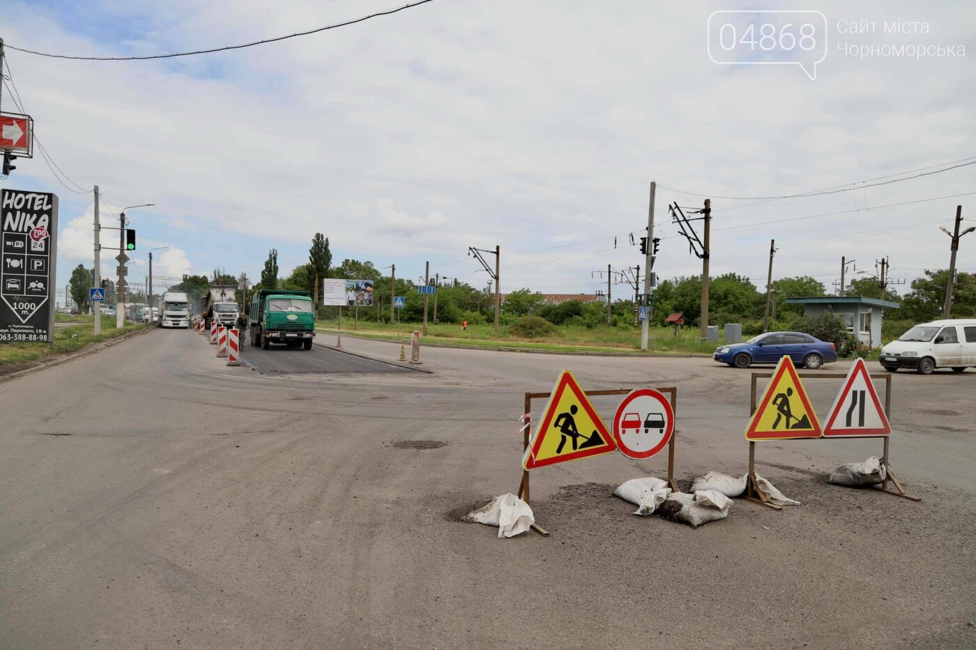 В Черноморске продолжается ремонт проблемного участка дороги, фото-5