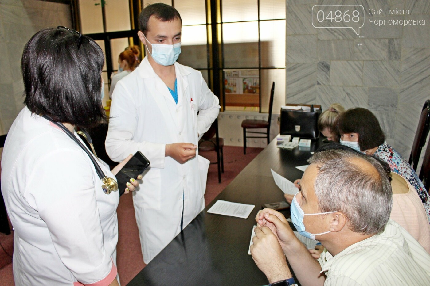 В порту Черноморска провели первый этап вакцинации от Covid-19 работников, фото-1