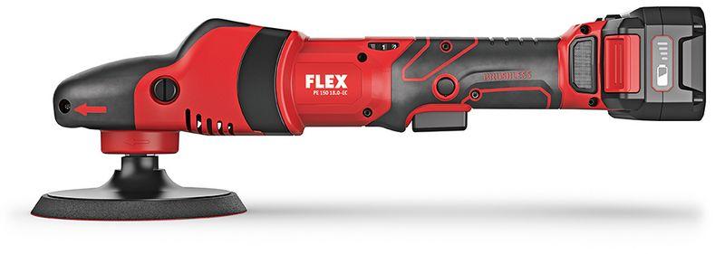 FLEX PE 150 18.0-EC/5.0 P-Set Аккумуляторная ротационная полировальная машинка 18,0 В - Зображення 4