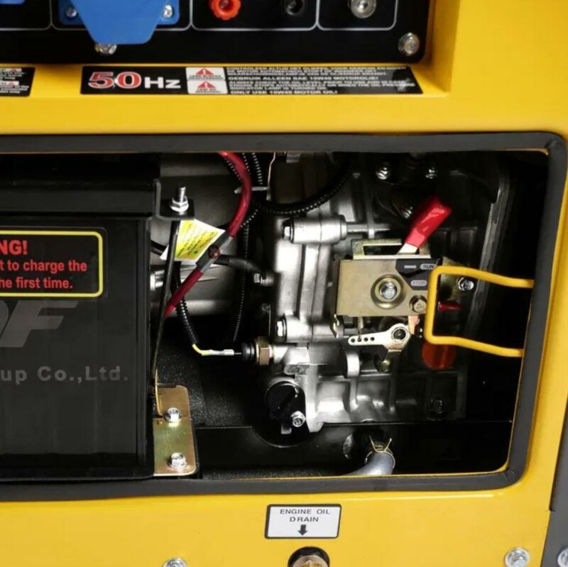 Дизельный генератор Valkenpower DG6500SE (6.5 кВА/5.5 кВт, електростартер) - Зображення 3