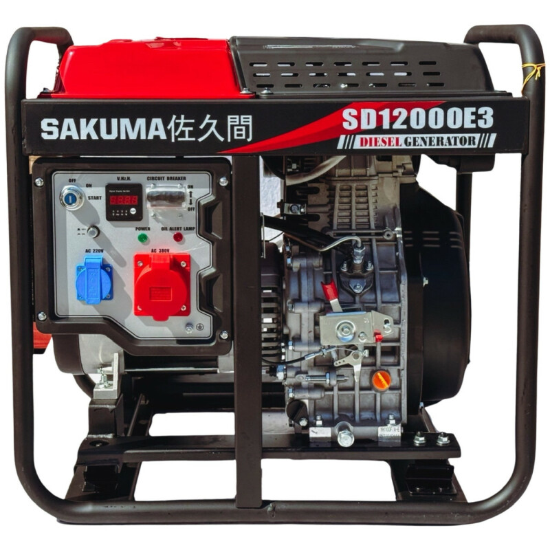 Дизельный генератор SAKUMA SD12000E3, 11KVA(8,5 кВт)