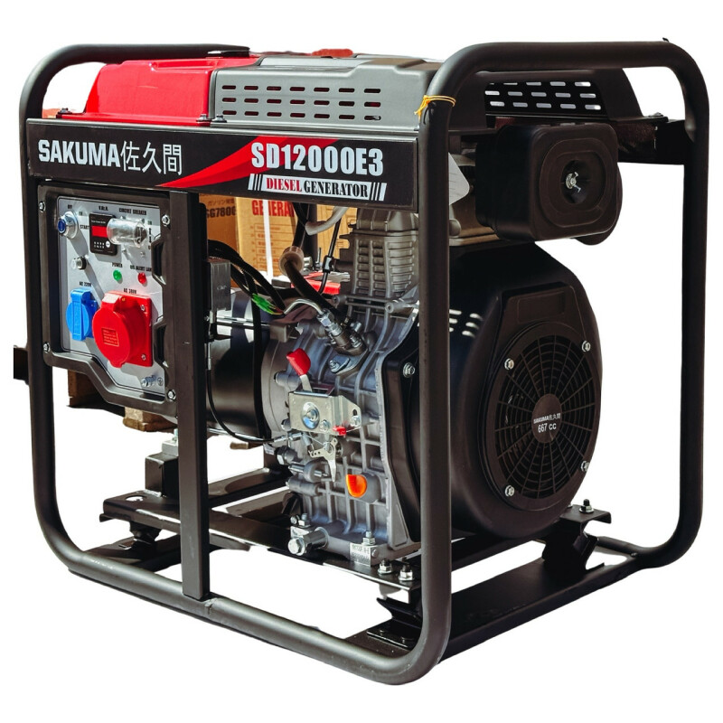 Дизельный генератор SAKUMA SD12000E3, 11KVA(8,5 кВт) - Зображення 3