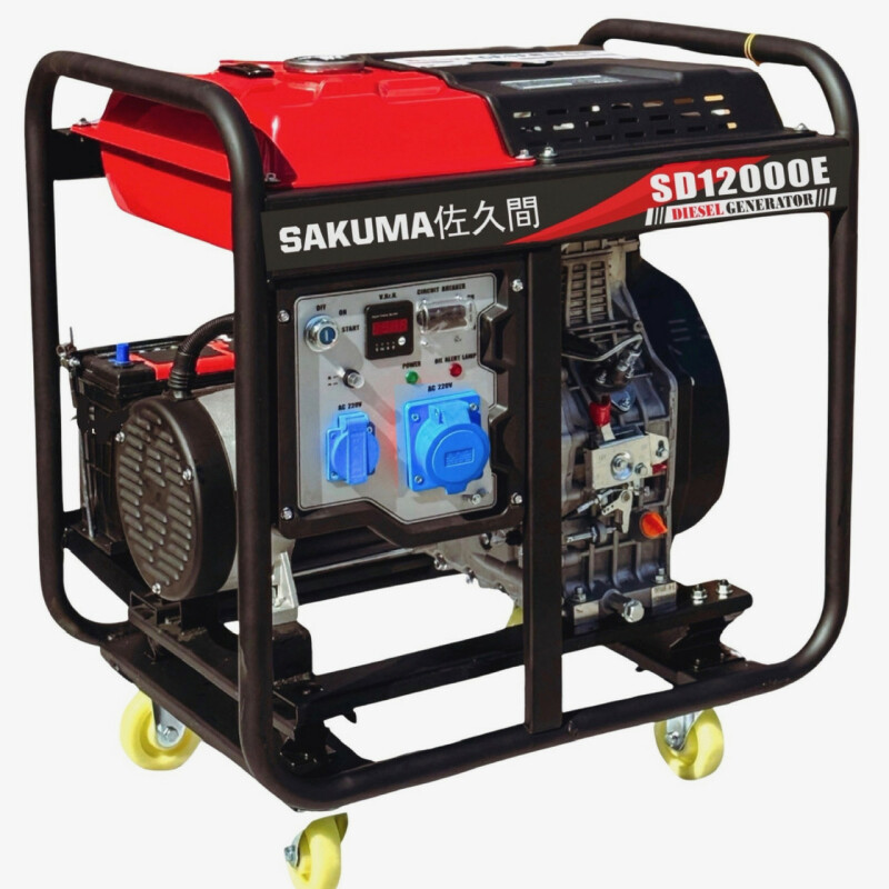 Дизельный генератор SAKUMA SD12000E, 11KVA(8,5 кВт)
