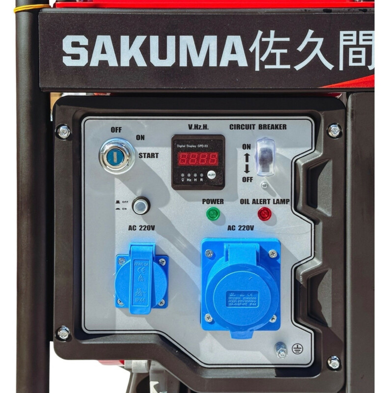 Дизельный генератор SAKUMA SD7000E, 7KVA(5 кВт) - Зображення 2
