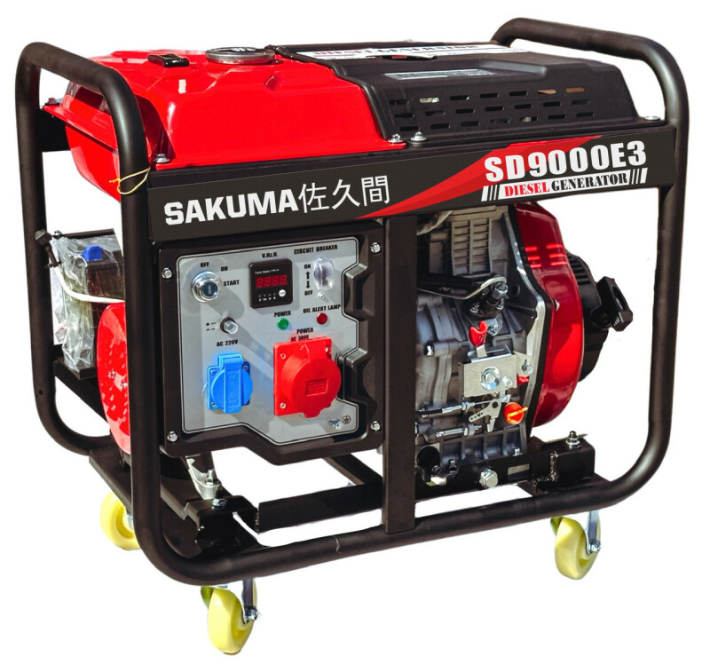 Дизельный генератор SAKUMA SD9000E3, 9KVA(7 кВт)