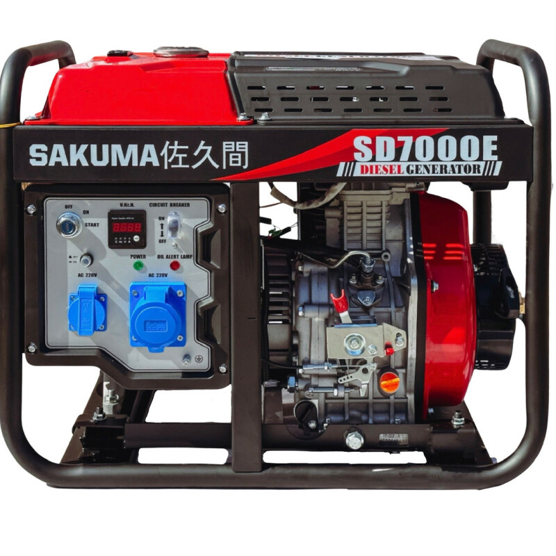 Дизельный генератор SAKUMA SD7000E, 7KVA(5 кВт) - Зображення 1