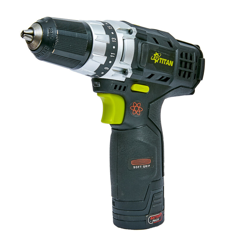 Дрель-шуруповерт + фонарик TITAN PDS122DS SET - Зображення 4