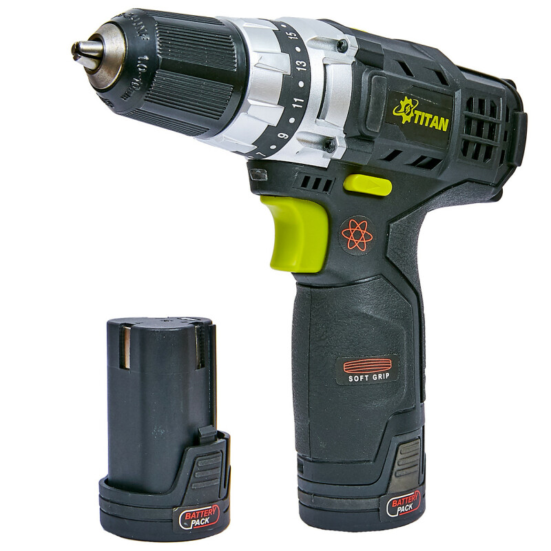 Дрель-шуруповерт + фонарик TITAN PDS122DS SET - Зображення 2