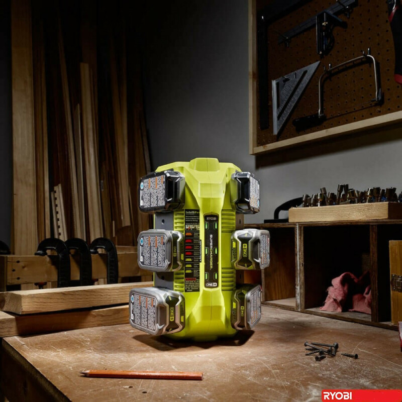 Зарядное устройство 6-портовое RYOBI RC18627 ONE+ - Зображення 2