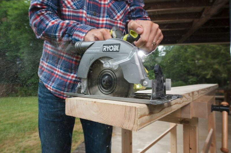 Пила дисковая бесщеточная аккумуляторная RYOBI R18CS7-0 ONE+ - Зображення 2