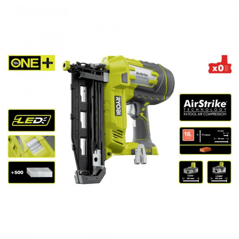 Гвоздезабиватель аккумуляторный RYOBI R18N16G-0 ONE+