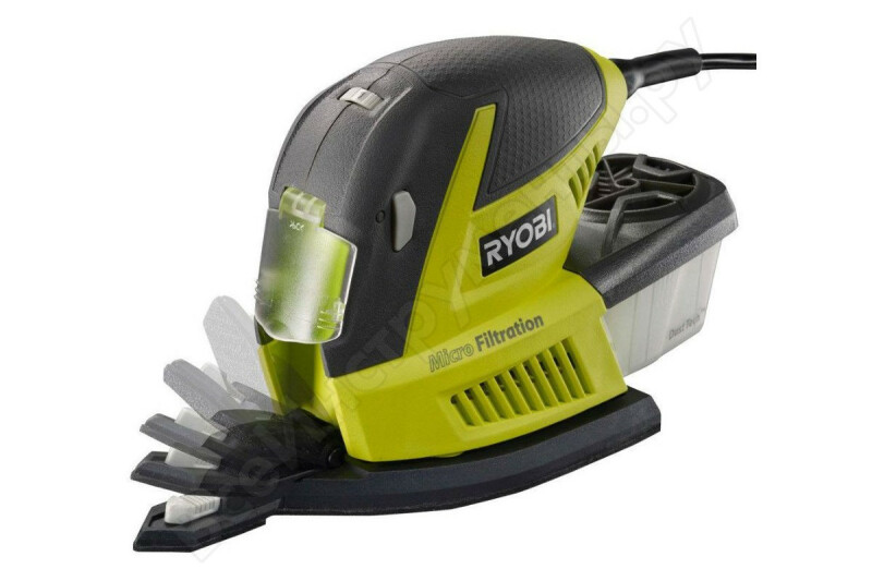 Универсальная шлифмашина RYOBI + 30 шлифлистов RMS180-SA30 - Зображення 3