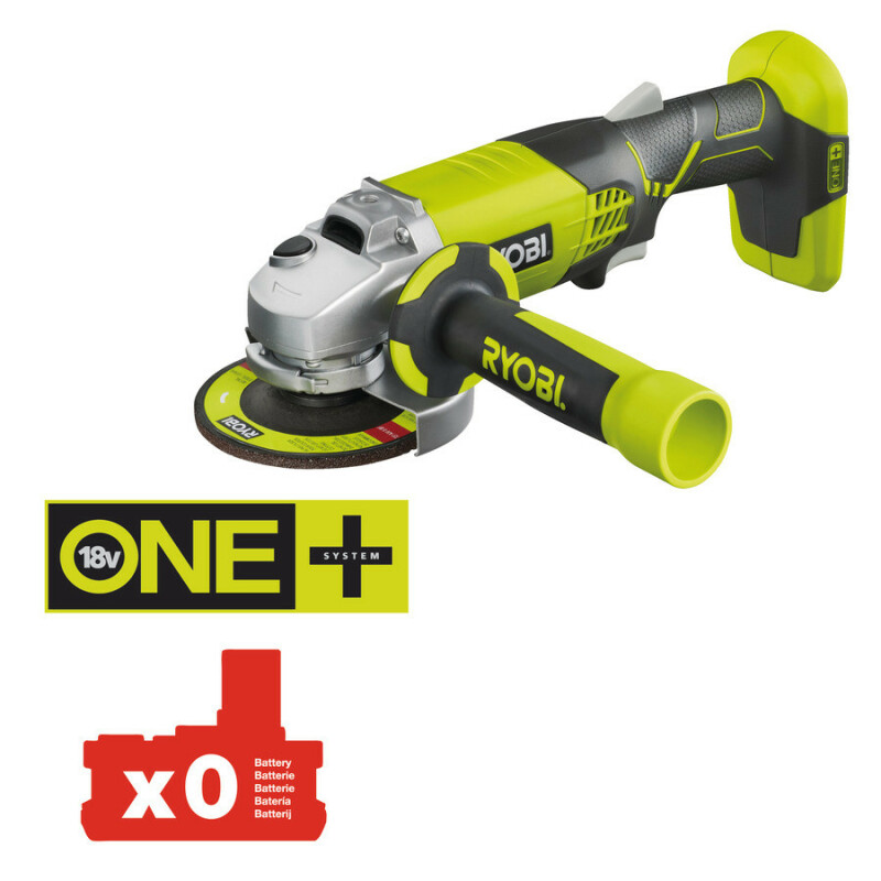 Аккумуляторная угловая шлифовальная машина RYOBI R18AG-0 ONE+