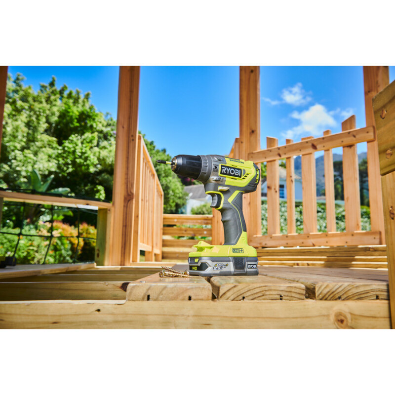 Аккумуляторная бесщеточная ударная дрель-шуруповерт 18В RYOBI R18PD5-0 ONE+ - Зображення 9
