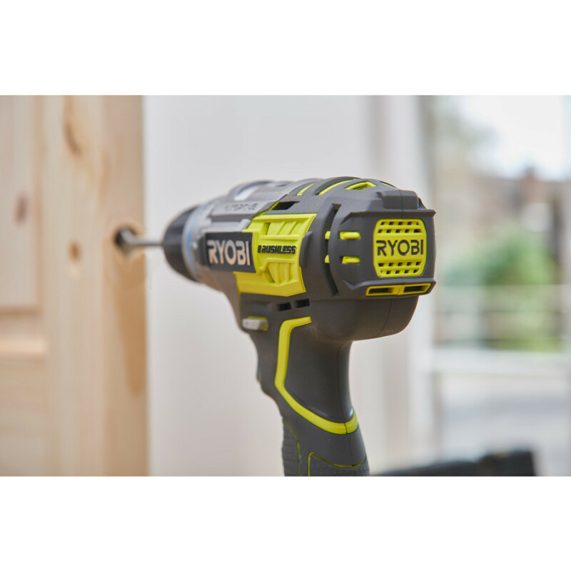 Аккумуляторная бесщеточная ударная дрель-шуруповерт 18В RYOBI R18PDBL-0 ONE+ - Зображення 3