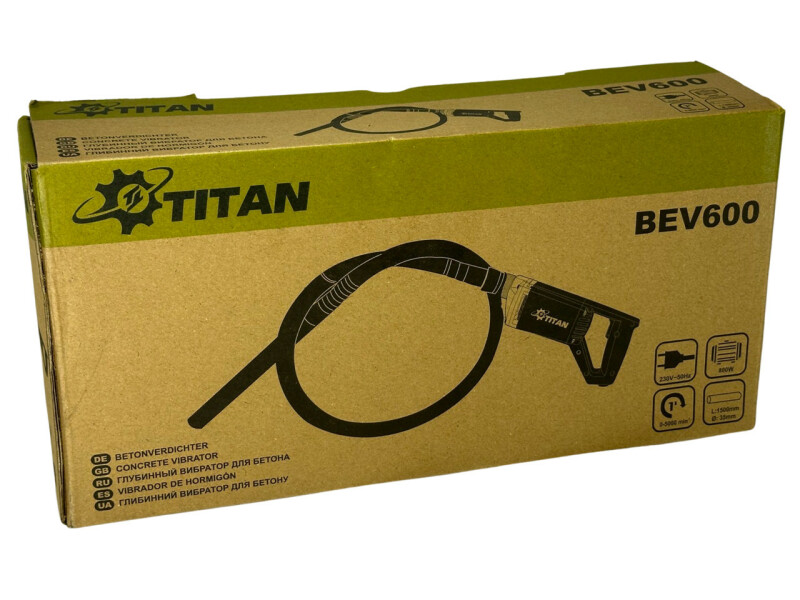 Глубинный вибратор для бетона TITAN BEV600 - Зображення 7