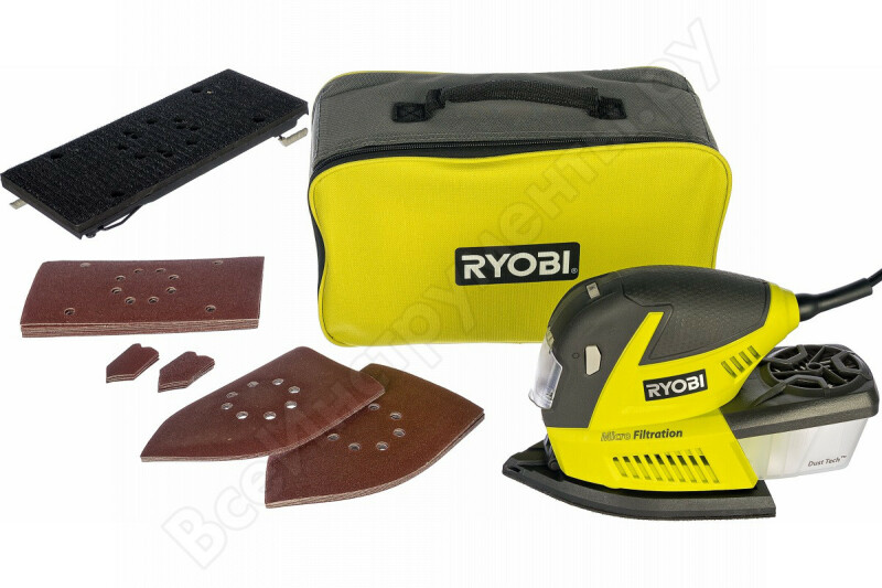 Универсальная шлифмашина RYOBI + 30 шлифлистов RMS180-SA30 - Зображення 4