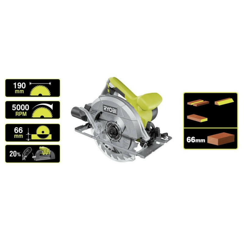 Пила дисковая RYOBI RCS1400-G - Зображення 3