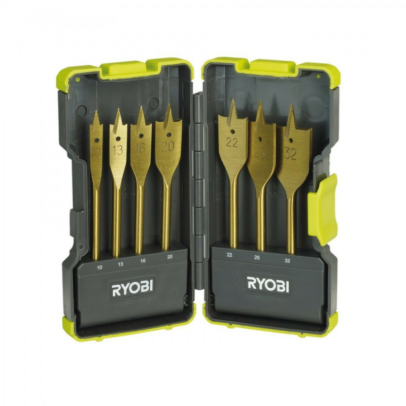 Набор перьевых свёрл 8 предметов RYOBI RAK07SB - Зображення 1