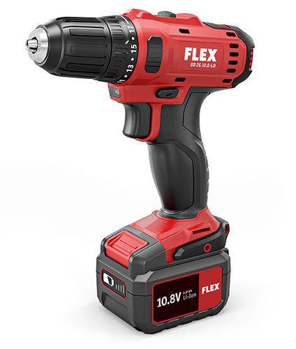 FLEX DD 2G 10.8-LD/4.0 Set Двухскоростной аккумуляторный шуруповерт 10,8 В "Light Duty" - Зображення 6