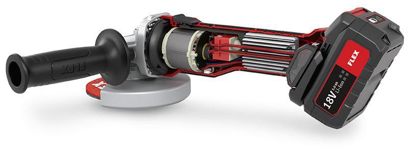 FLEX L 125 18.0-EC/5.0 Set, Аккумуляторная угловая шлифовальная машина ACCUFLEX 18,0 В, 125 мм - Зображення 3