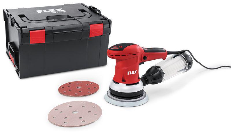 FLEX ORE 150-3 Set Мощная эксцентриковая шлифовальная машина с регулировкой частоты вращения, 150 мм