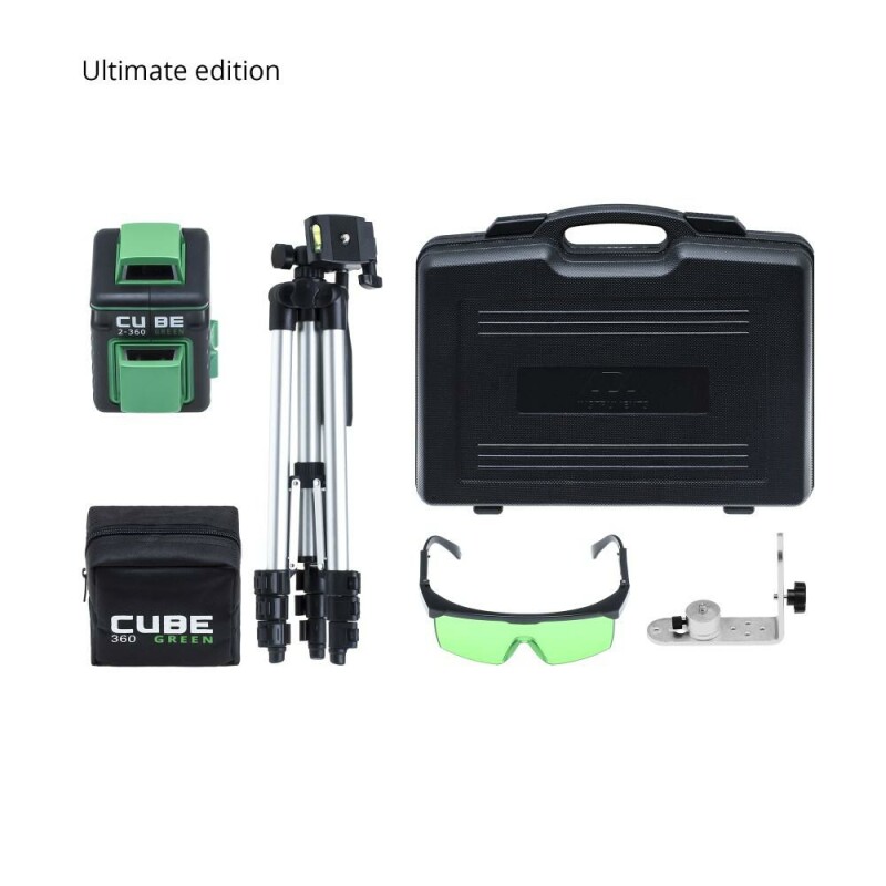 Лазерный уровень CUBE 2-360 Green ADA А00471 - Зображення 6