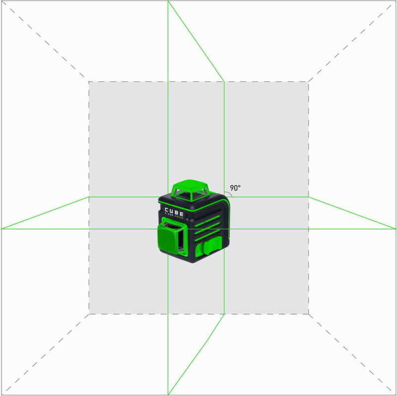 Лазерный уровень CUBE 2-360 Green ADA А00471 - Зображення 7