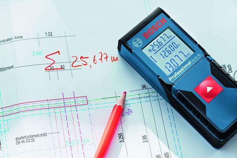 Лазерный дальномер BOSCH Professional GLM 30 в чехле - Зображення 3