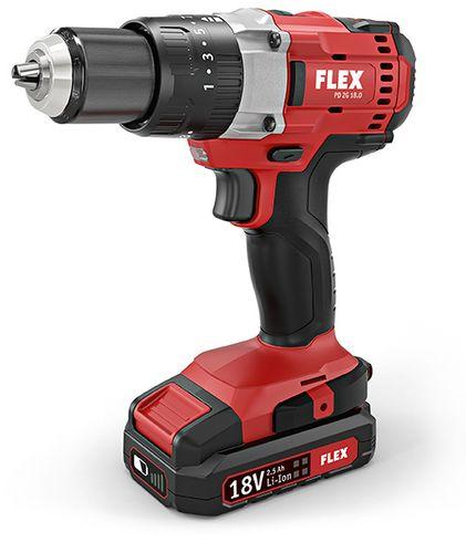 FLEX PD 2G 18.0 Двухскоростной аккумуляторный ударный дрель-шуруповерт 18,0 В - Зображення 1