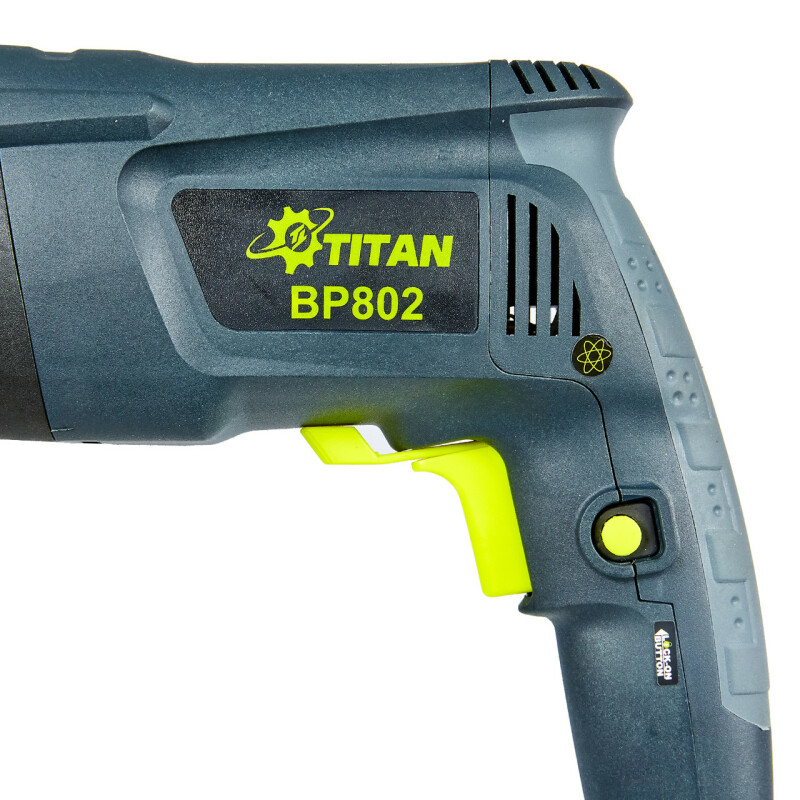 Перфоратор SDS+, 3-х режимный LED подсветка в рукоятке TITAN BP802 - Зображення 2
