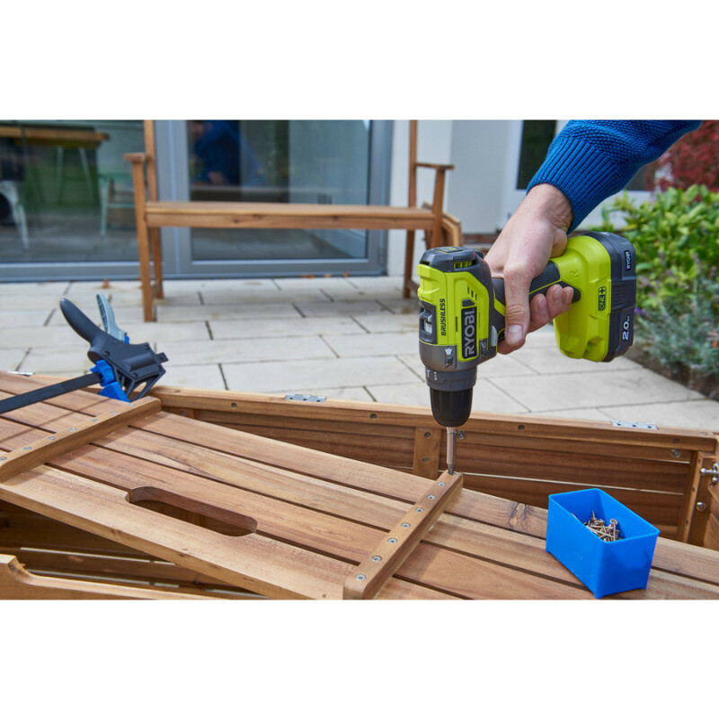 Бесщеточная аккумуляторная дрель-шуруповерт 18В RYOBI R18DD5-0 ONE+ - Зображення 6