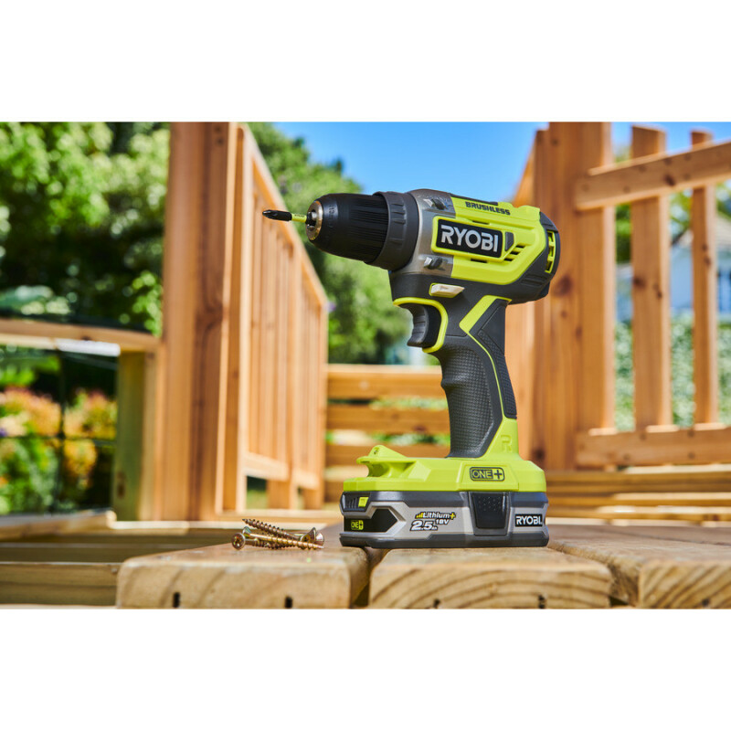 Бесщеточная аккумуляторная дрель-шуруповерт 18В RYOBI R18DD5-0 ONE+ - Зображення 8