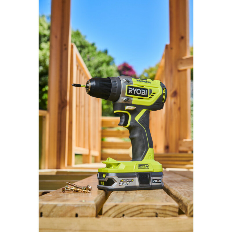 Бесщеточная аккумуляторная дрель-шуруповерт 18В RYOBI R18DD5-0 ONE+ - Зображення 9