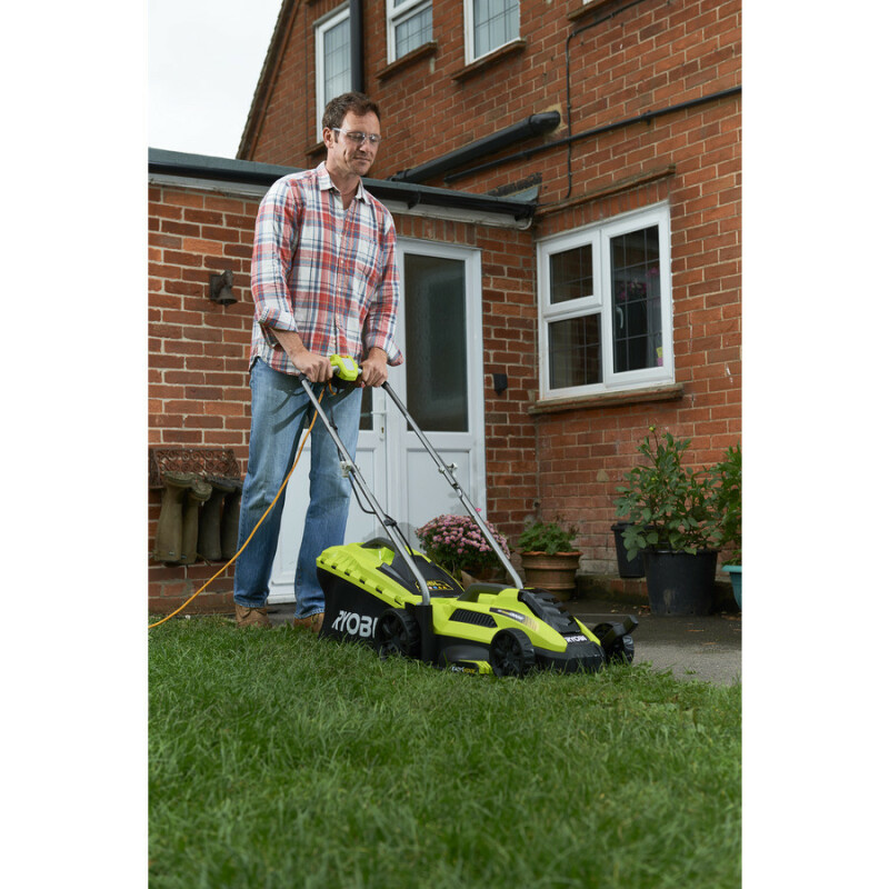 Электрическая колесная газонокосилка RYOBI RLM13E33S 1300вт 33см - Зображення 8