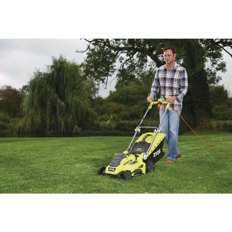 Электрическая колесная газонокосилка RYOBI RLM18E40H - Зображення 2