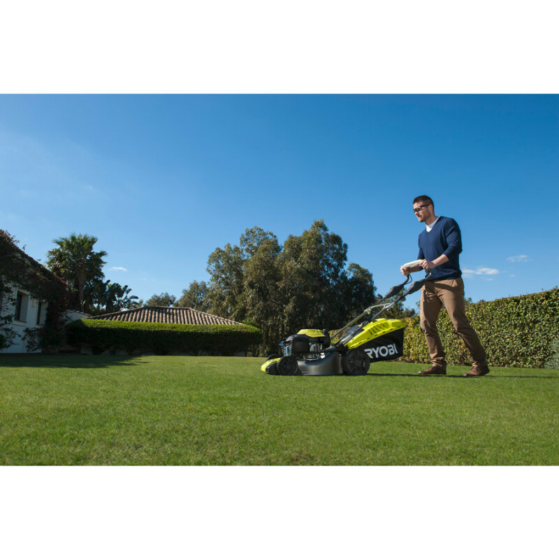 Самоходная бензиновая колесная газонокосилка с двигателем SUBARU™ 175 СМ³ RYOBI RLM46175S - Зображення 7