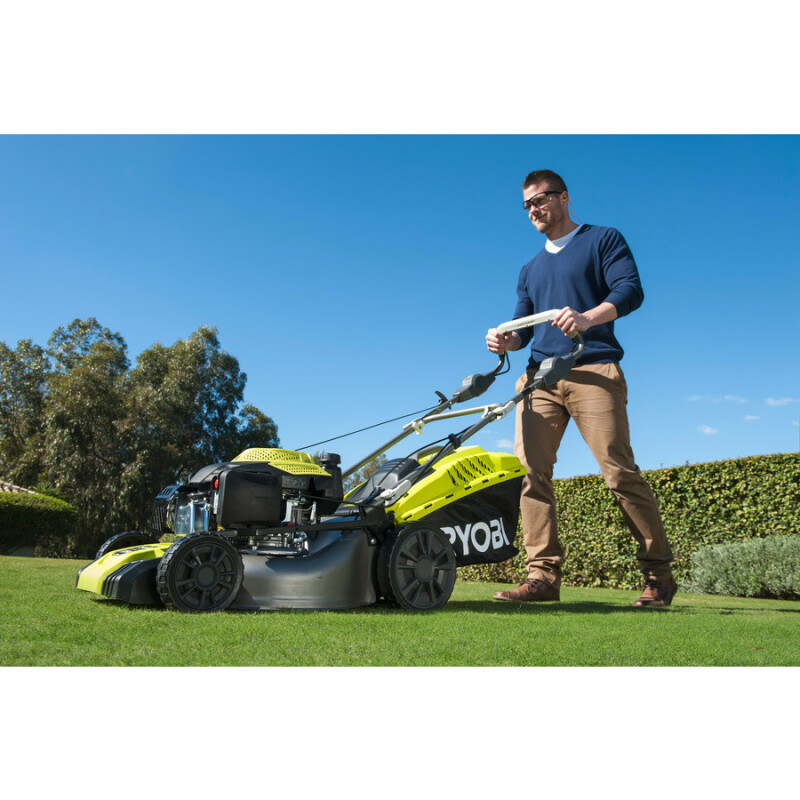 Самоходная бензиновая колесная газонокосилка с двигателем SUBARU™ 175 СМ³ RYOBI RLM46175S - Зображення 9