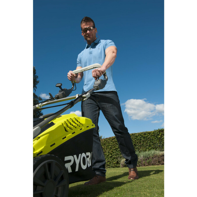 Самоходная бензиновая колесная газонокосилка с двигателем SUBARU™ 190 СМ³ RYOBI RLM53190SV - Зображення 6