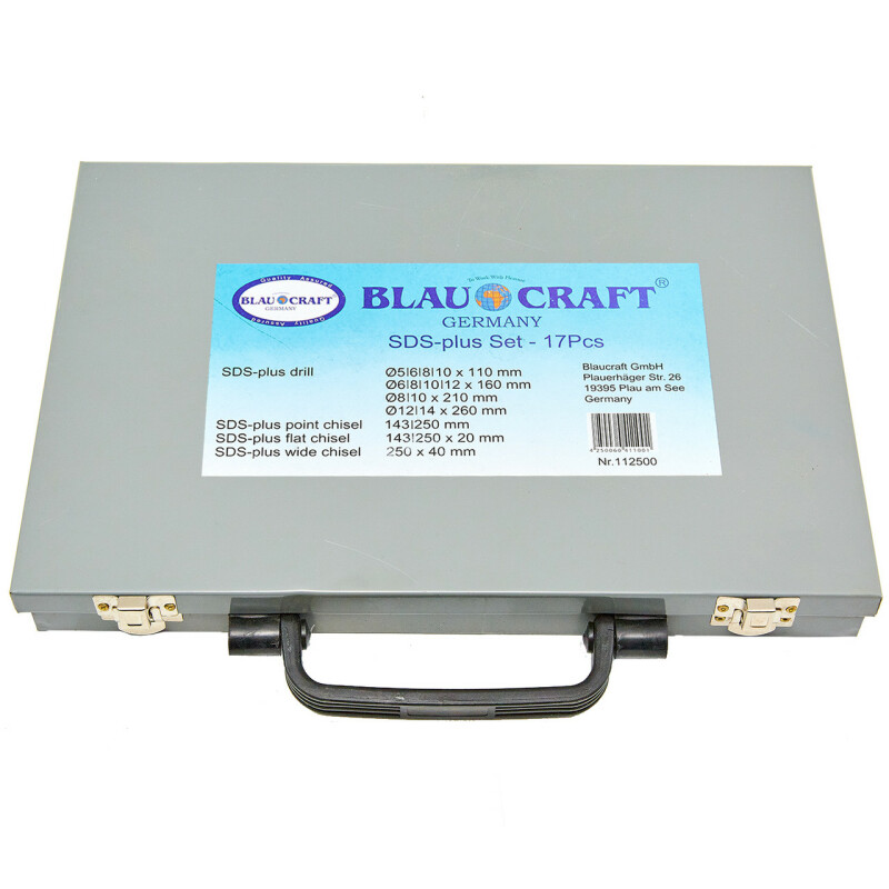 Набор буров BLAUCRAFT, SDS-plus Set - 17 Pcs - Зображення 2