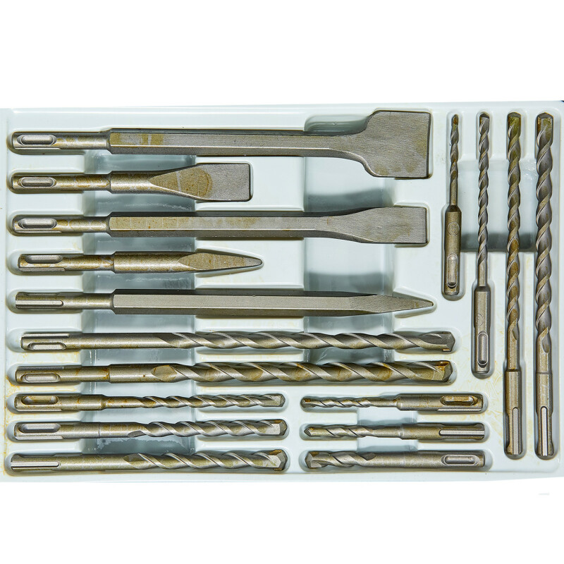 Набор буров BLAUCRAFT, SDS-plus Set - 17 Pcs - Зображення 1