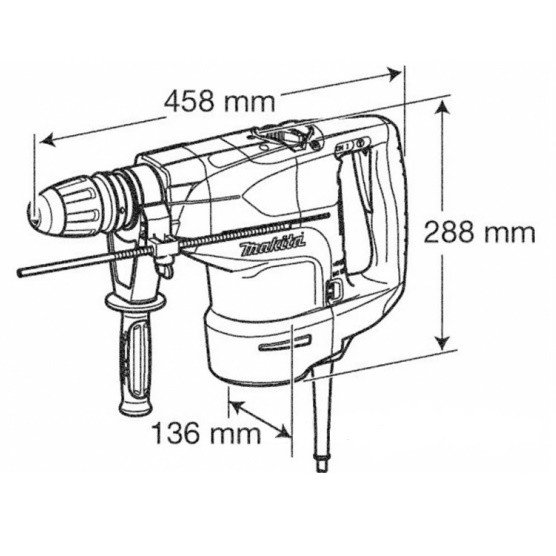 Перфоратор Makita HR4501C - Зображення 3