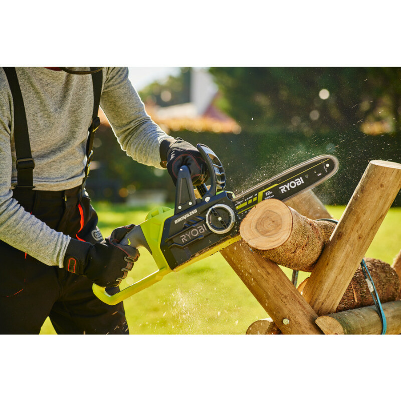 Аккумуляторная бесщеточная цепная пила  RYOBI OCS1830 ONE+ 18 V - Зображення 5