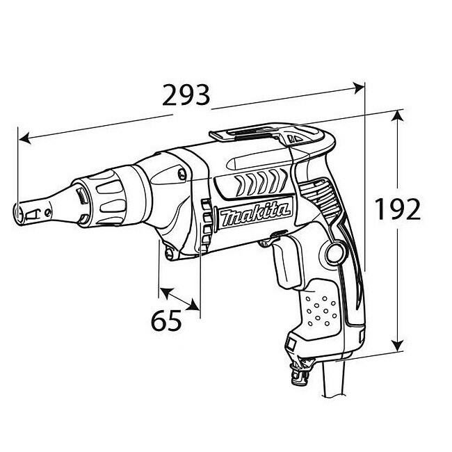 Сетевой шуруповерт для гипсокартона Makita FS6300R - Зображення 3