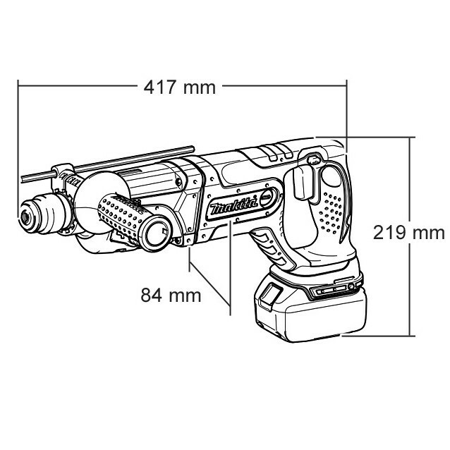 Аккумуляторный перфоратор Makita DHR241RFJ - Зображення 2