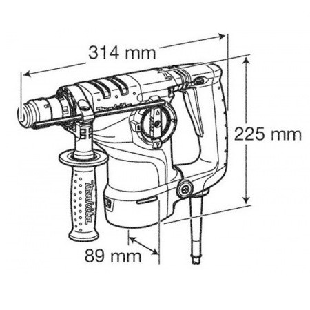 Перфоратор Makita HR2810T - Зображення 3