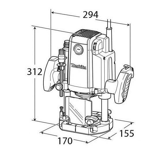 Фрезер Makita RP2301FCX - Зображення 2